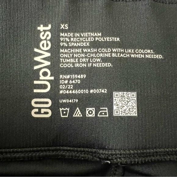 UpWest GO Basil Green Joggers Women’s XS Drawstring Waist Pockets Cuffed Ankles - Picture 6 of 6